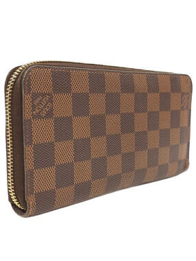 Louis Vuitton Damier Round Zippy Long Zipper Wallet